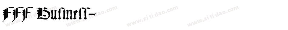 FFF Business字体转换